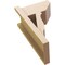 Ekena Millwork 7 1/2-in W x 12-in D x 20-in H Funston Slat Rough Cedar Woodgrain TimberThane Outlooker, Primed Tan OUTUR075X12X20FST24RCPR - alternate 6